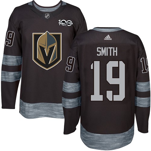 Adidas Golden Knights #19 Reilly Smith Black 1917-100th Anniversary Stitched NHL Jersey - Click Image to Close